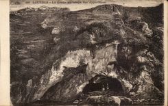 Lourdes - the Cave at the Time of Appearances CPA