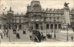 Paris - 1 - La Cour du Carrousel - cheval - horse - CPA 