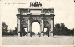 Paris - 1 - L'Arc des Tuileries - CPA 
