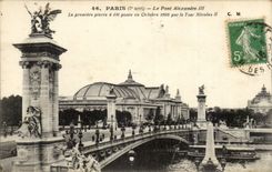 Paris - 7 - the Bridge Alexandre III - bridge - CPA