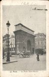 Paris - 10 - the Gate Saint Martin - horse - horse CPA