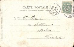 Paris - 10 - the Gate Saint Martin - horse - horse CPA