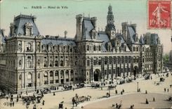 Paris - 4 - Hotel de Ville CPA 