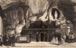 Lourdes - the Cave or took place the Appearance of the Virgin co - CPA
