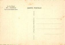 The Famous Batch - Pit of Padirac - the Lake of the Great Courses - CPA