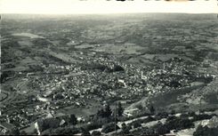 Lourdes - the Peak of Jer - View on Lourdes and the Lake - CPA