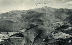 Lourdes - Peak of Jer - the Chain of the Pyrenees towards the Peak of the South - CPA