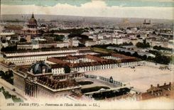 Paris - 7 - Panorama of the Military academy - CPA