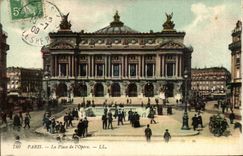 Paris - 9 - La Place de l'Opera CPA 