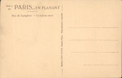 Paris - 1 Rue de Castiglione - CPA 