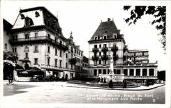 Evian les Bains - Place of the Port - War memorial - CPA