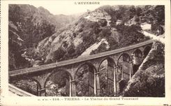 Thiers - the Viaduct of the Great Turning - CPA