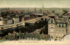 Paris - 1 - Panorama des Huits Ponts - CPA 