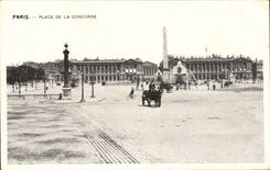 Paris - 8 - Place of the Harmony - bicycle - horse - horse - CPA