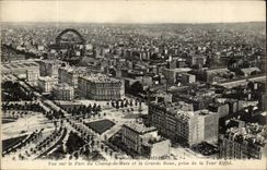 Paris - 7 - Sight on the Park of the Champ de Mars and the Main road taken of the Tower Eiffel - Eiffel Tower - CPA