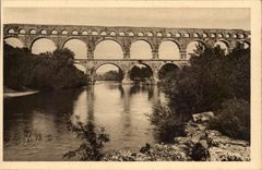 Nimes - die Brucke von Gard - CPA