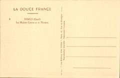 Nimes - Maison Carree und das Theater - CPA