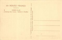 Nimes - Innenraum der Arena - Galerien und Schritte - CPA