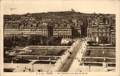 Paris - 1 Les Tuileries et la Rue de Rivoli - CPA 