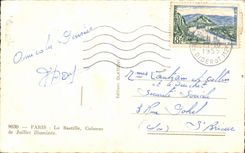 Paris - 11 - Ort der Bastille - die Spalte von Illuminee Juli - CPA