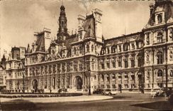 Paris - 4 - L'Hotel de Ville - 1882 CPA 