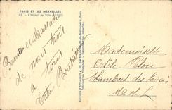 Paris - 4 - L'Hotel de Ville - 1882 CPA 