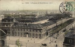 Paris - 7 - the Panorama of Military academy CPA