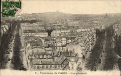 Paris - Panorama de Paris - Vue Generale CPA 