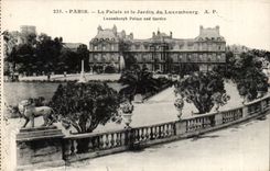 Paris - 6 - the Palate and the Garden of Luxembourg CPA -