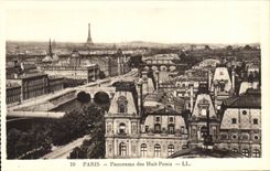 Paris - 1 - Panorama des Huits Ponts - CPA 
