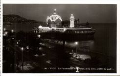 Nett - Nachteffekt - der Weg und der Gaumen des Piers - CPA