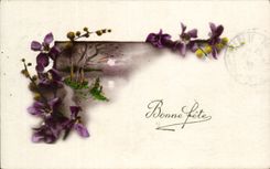 Festivals - Good Festival - Houx - holly - CPA