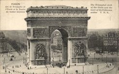 Paris - 8 - Arc de Triomphe of Etoile and the Tomb of the Unknown Soldier-- CPA