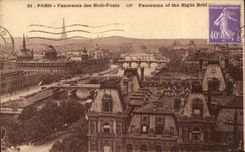 Paris - Panorama des Huit Ponts - CPA 