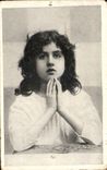 Fantasy - Child - Little Girl in prayer - CPA