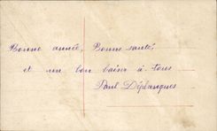 Fantasy - Child - Happy New Year - Little girl in winter setting - CPA