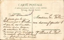 imagination - Child - Girl - Girl in adorable straw hat - CPA