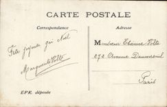 Fantasy - Child - barefoot girl with little drum - CPA