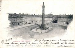 Paris - 1 - La Place Vendome CPA 