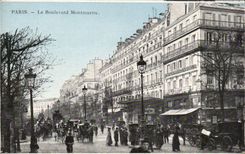 Paris - 18 - Le Boulevard Montmartre CPA 