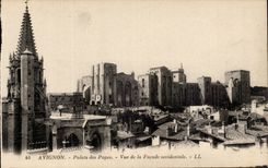 Avignon - Gaumen der Papste - Anblick der Front - - CPA