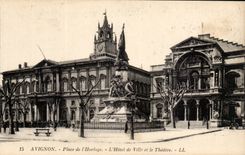 Avignon - Ort des Taktgebers - das Rathaus und das Theater - CPA