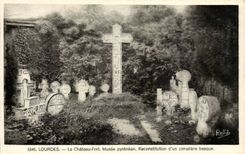 Lourdes - the Castle Fort - Museum pyraneen - Reconstitution of a Basque cemetery - CPA