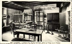 Lourdes - the Castle Fort - Pyrenean Museum - Room of the spinning and Weaving - CPA