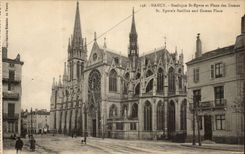 Nancy - Basilique St Epvre et Place des Dames - CPA 