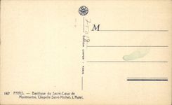 Paris - 18 - Basilique du Sacre Coeur de Montmartre - Chapelle Saint Michel - CPA