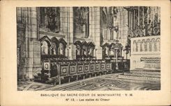 Paris - 18 - Basilique du Sacre Coeur de Montmartre - Les Stalles du Coeur - CPA 