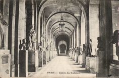 Paris - 1 - Galerie des Sculptures CPA 