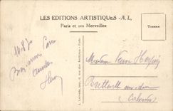 Paris - Panorama pris du Pavillon de Flor sur la Seine Notre Dame et la cite - CPA 