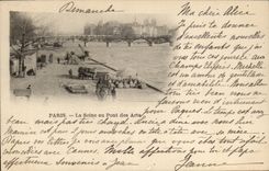 Paris - La Seine au Pont des Arts - CPA 